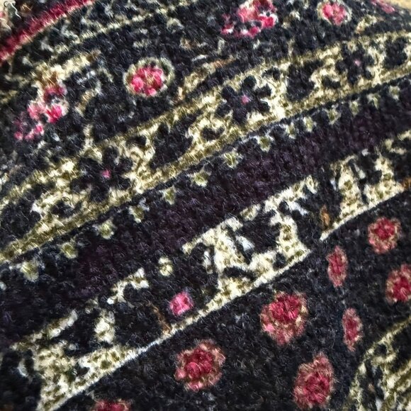 Anama Boho Flare Pants Size Large Tribal Elephant Print Stretch Knit Festival - Picture 8 of 8